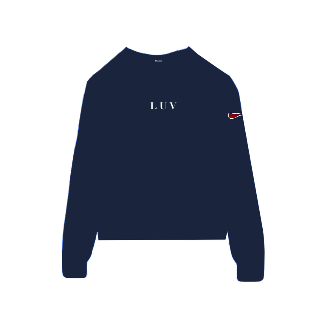 Navy Blue Luv Sweatshirt